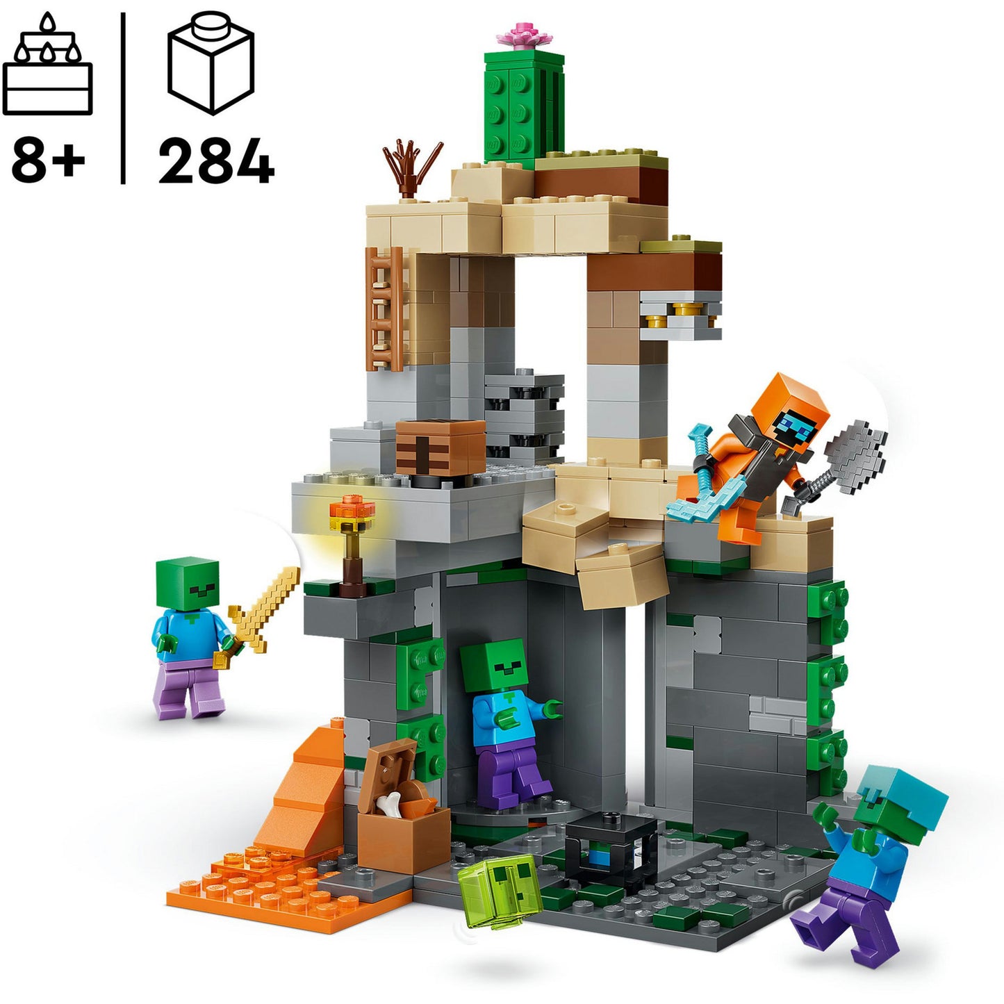 21587 Minecraft Zombieverlies, Konstruktionsspielzeug