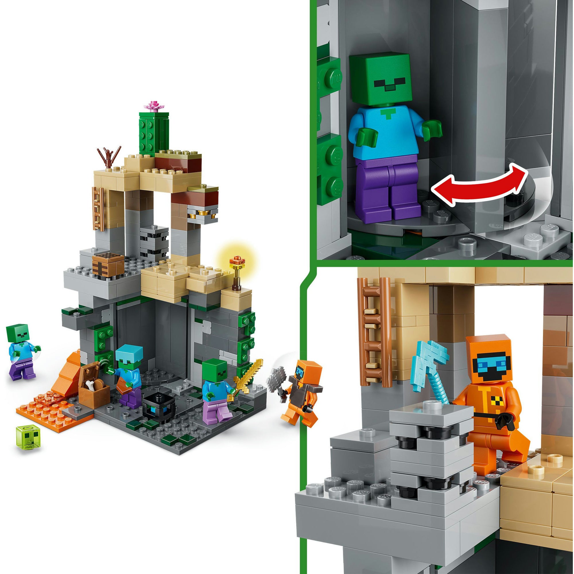 21587 Minecraft Zombieverlies, Konstruktionsspielzeug