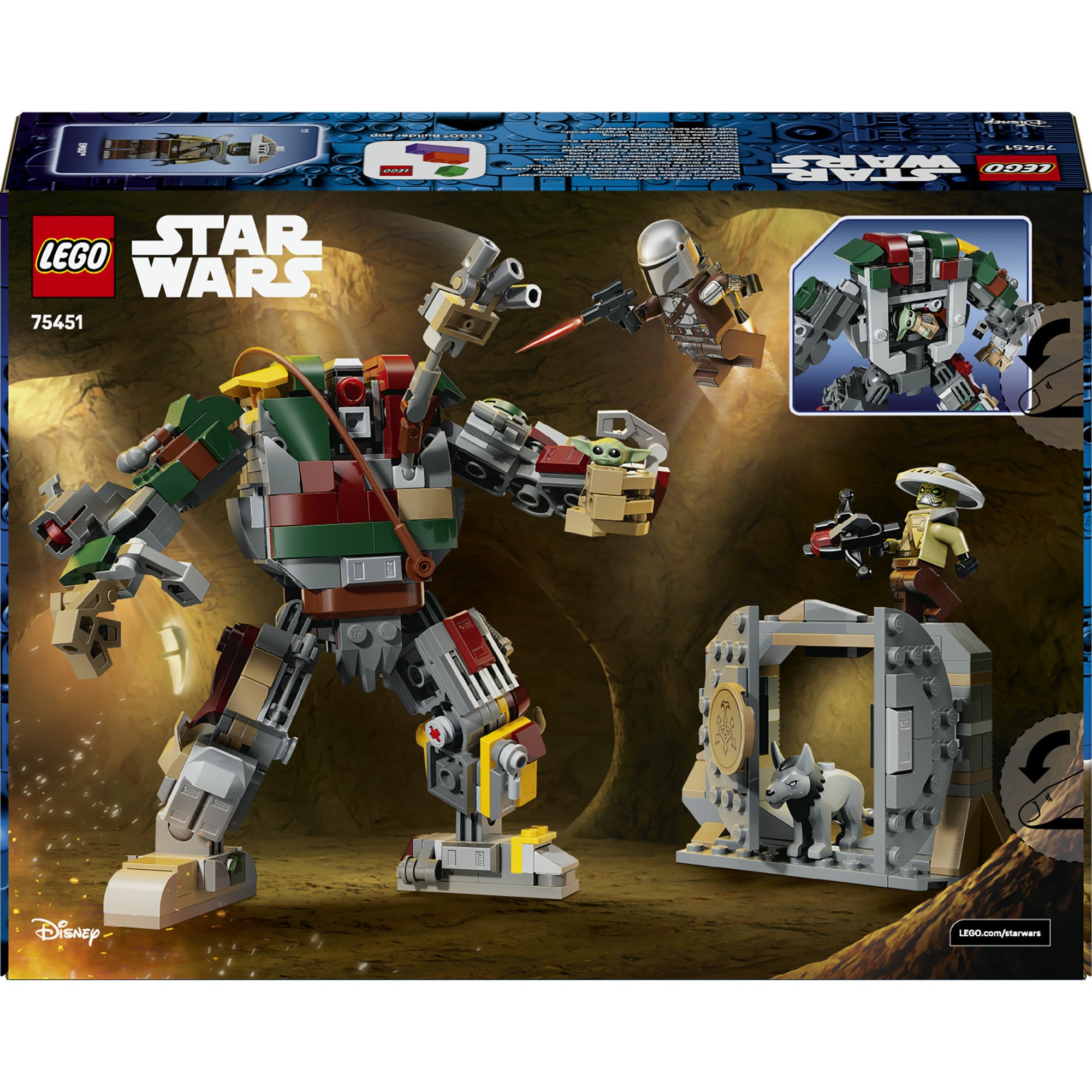 75451 Star Wars Showdown mit dem Wächterdroiden am Huttenpalast, Konstruktionsspielzeug