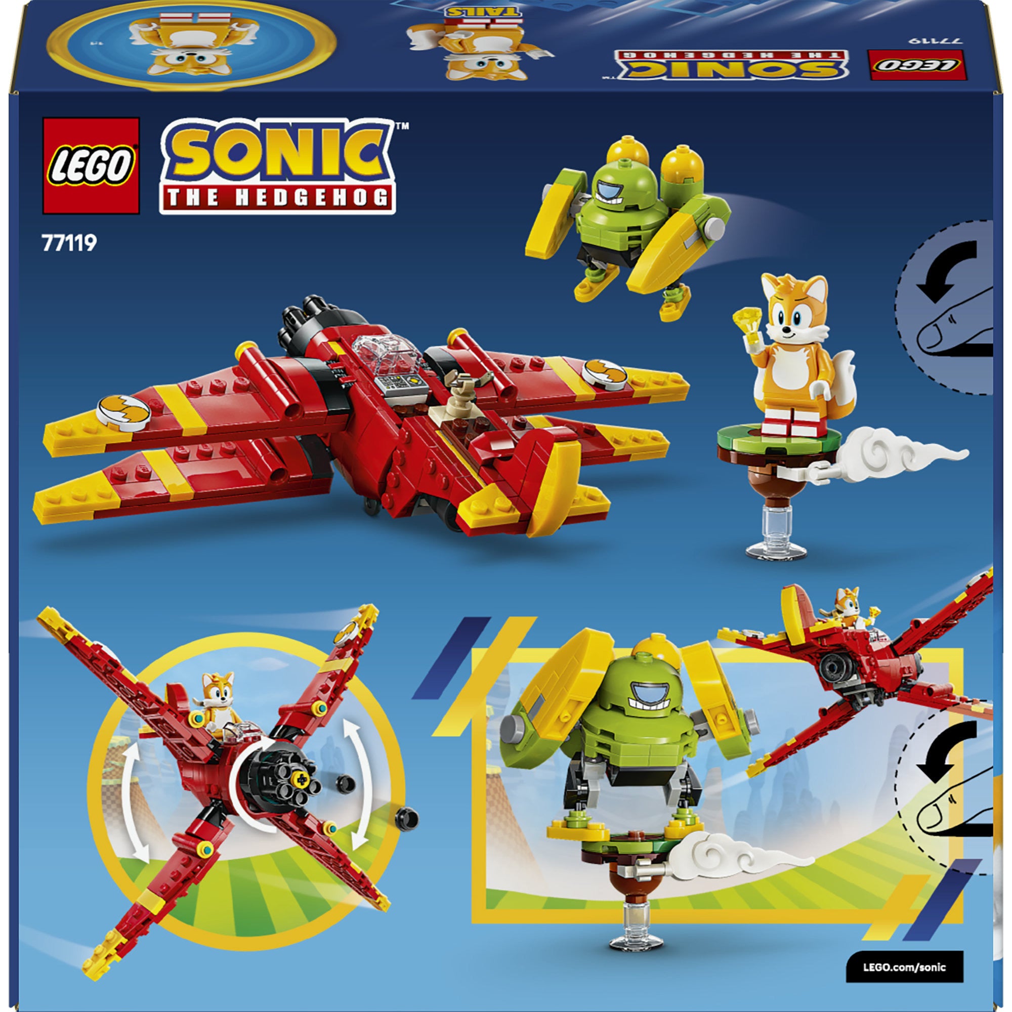 77119 Sonic the Hedgehog Tails'' Tornado-1, Konstruktionsspielzeug