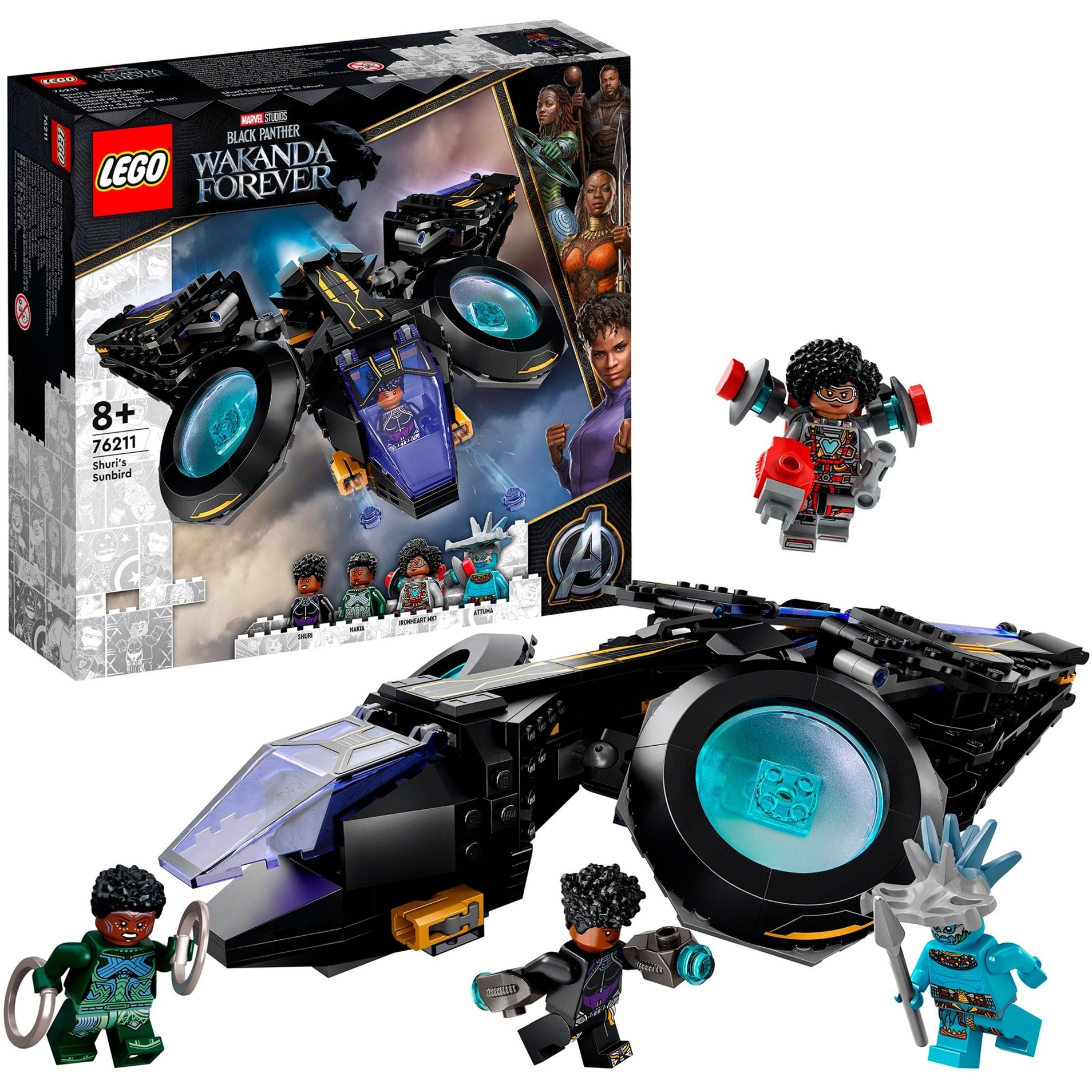 76211 Marvel Super Heroes Shuris Sonnenvogel, Konstruktionsspielzeug