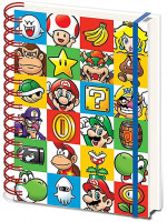 Super Mario - Mario Helden - Notizbuch A5