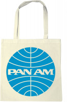 Pan American Baumwolltasche Jutebeutel - Pan Am Logo - Retro