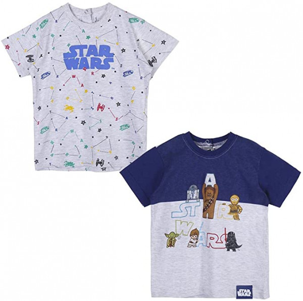 Star Wars - Kurzarm Kinder T-Shirt 2er Pack