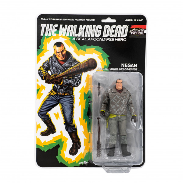 The Walking Dead - Action Figure - Shiva Force - Lucille Patrol Headbasher - Negan