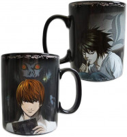 Death Note - Kira & L - Heat Changing Tasse