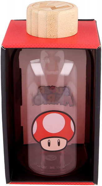 Super Mario - Red Mushroom - Glasflasche