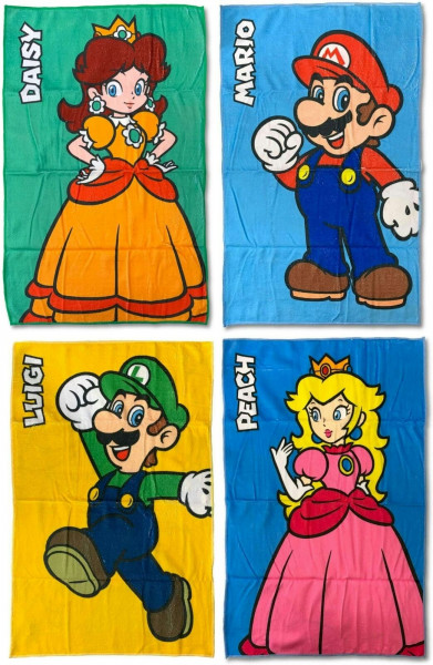 Super Mario - Nintendo Sporthandtuch Set 50 x 80 cm