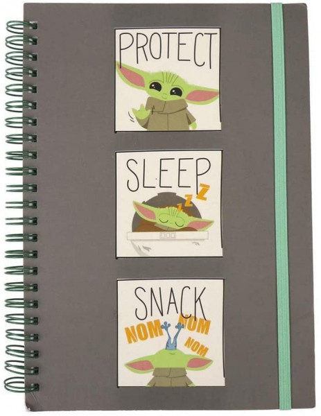 Star Wars - The Mandalorian Protect Sleep Snack A5 Ring-Notizbuch