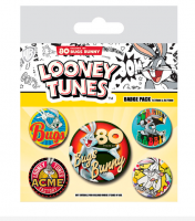 Looney Tunes - Bugs Bunny 80th Anniversary Buttons Badge Pack