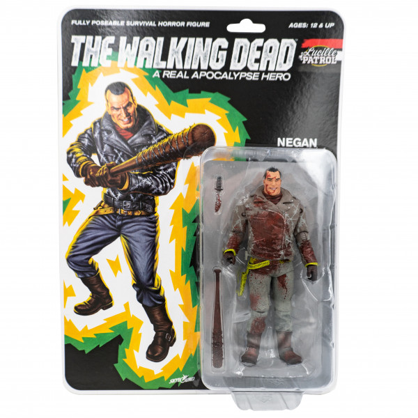 The Walking Dead - Action Figure - Shiva Force - Lucille Patrol Headbasher - Negan (blutig)