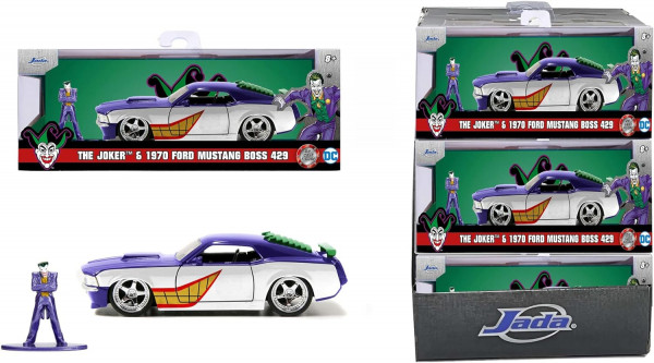 DC Universe - Joker &amp; 1970 Ford Mustang Boss 429 Spielzeugauto