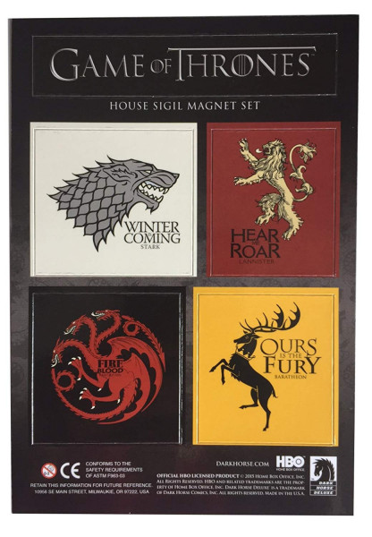 Game of Thrones - Häuser Wappen - Magnet Set