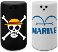 One Piece - Salz und Pfefferstreuer - Totenkopf & Marine