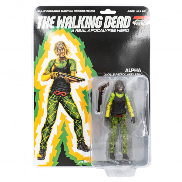 The Walking Dead - Action Figure - Shiva Force - Lucille Patrol Assassin - Alpha (blutig)