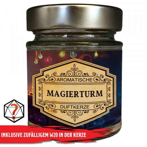 Duftkerze Magierturm mit Überraschungswürfel