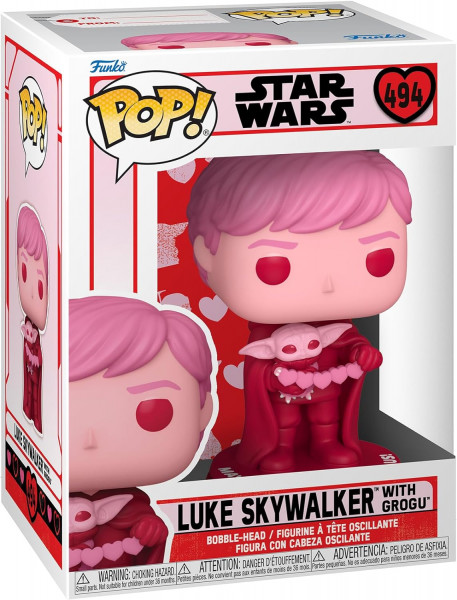 Funko PoP! - Star Wars: Valentines - Luke Skywalker with Grogu - 494