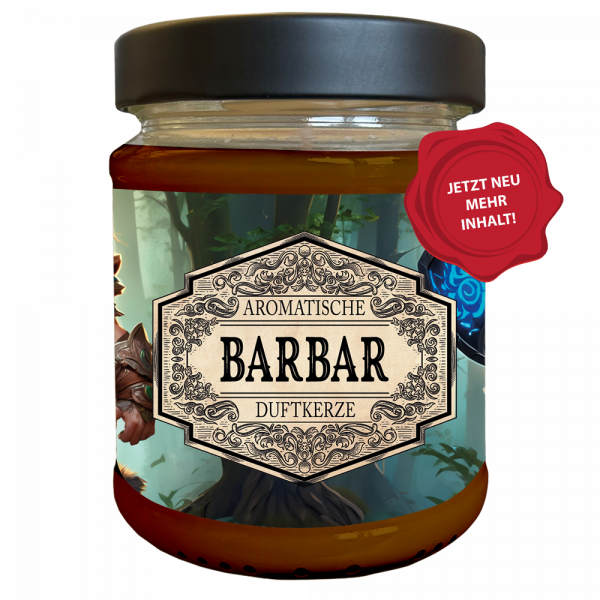 Duftkerze Barbar mit Überraschungswürfel