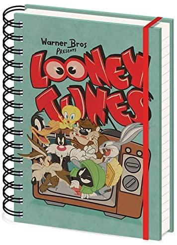 Looney Tunes - Retro TV A5 Wiro Notizbuch