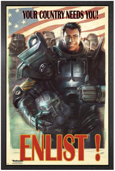 Fallout - Gerahmtes Bild &quot;Enlist&quot;