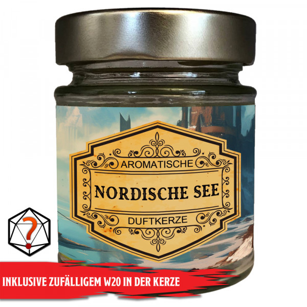 Duftkerze Nordische See mit Überraschungswürfel