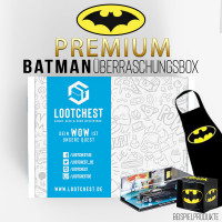 Premium Überraschungsbox für jeden Batman Fan, gefüllt mit bis zu 6 Items und einem Warenwert von über 70€. Diese und weitere Themenboxen im Lootchest Store