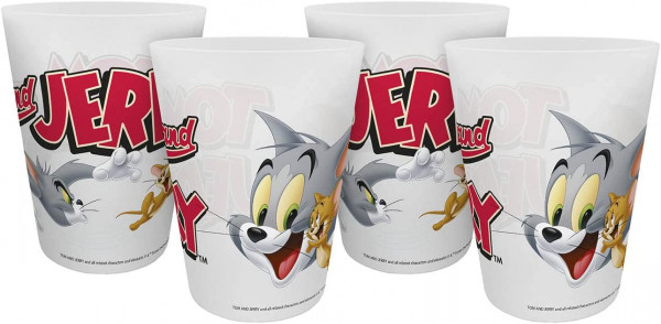 Tom und Jerry - Trinkbecher 4er Set