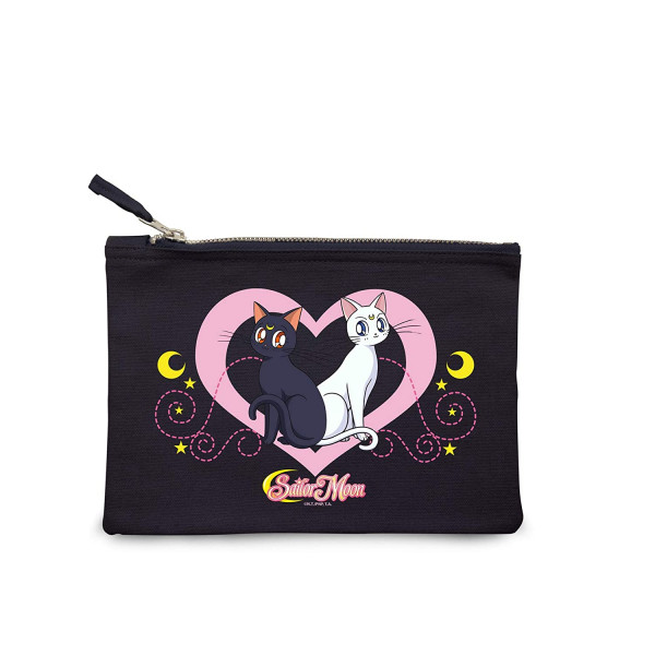 Sailor Moon - Kosmetiktasche -&quot;Luna &amp; Artemis&quot; - Blau