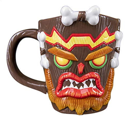 Crash Bandicoot - 3D Tasse Uka Uka - handbemalt