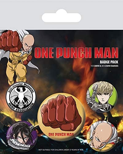 One Punch Man - Buttons (5er Set)