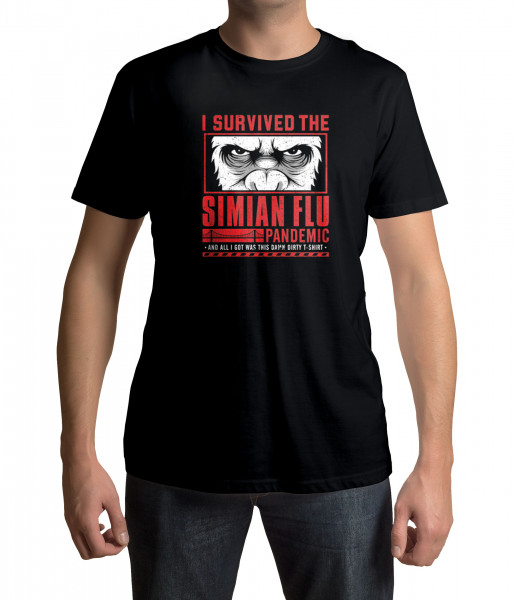 lootchest T-Shirt - Survived Simian Flu