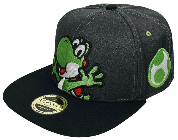 Super Mario - Grey Snapback with Yoshi &amp; Egg