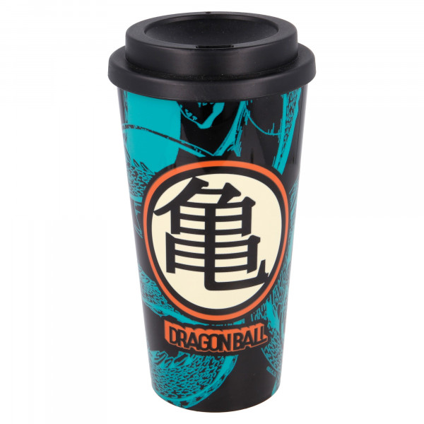 Dragon Ball - Coffee-To-Go-Becher (schwarz/türkis)