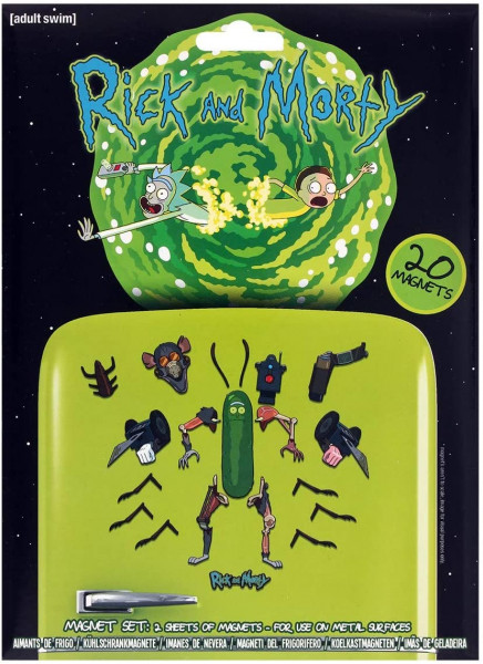 Rick and Morty - Magnet Set mit 20 Magneten