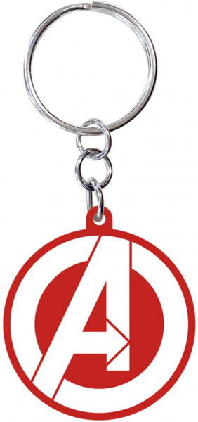 Marvel - Avengers Logo Gummi-Schlüsselanhänger