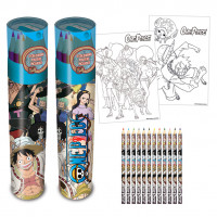 One Piece - Stifte Set (2 Ausmalposter Inklusive)