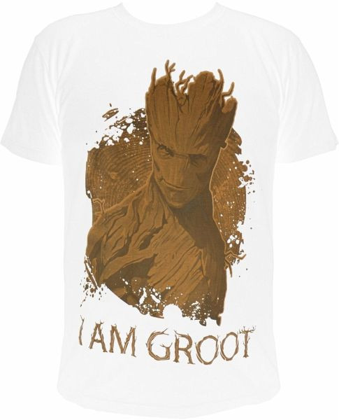 Guardians of the Galaxy - T-Shirt - I AM GROOT (weiß)