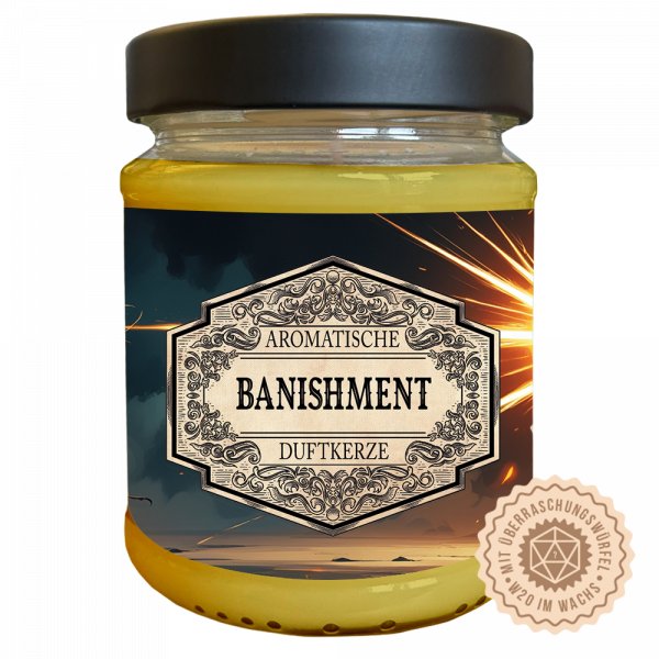 Anti Mücken Duftkerze Banishment mit Überraschungswürfel - Fantasy Scents
