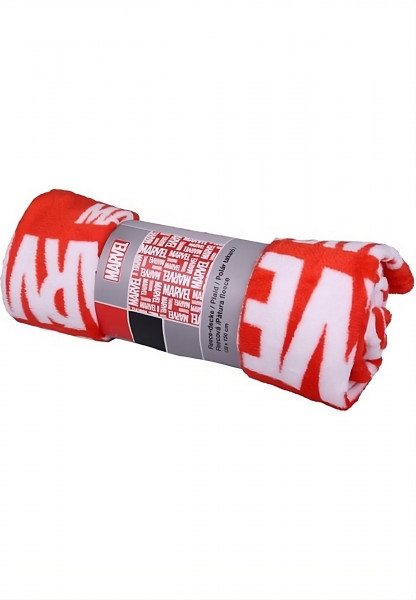 Marvel - Fleecedecke Supersoft - rot/weiß - 130x150 cm