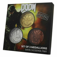 Doom - 5th Anniversary Limited Edition Set aus 3 Medallions - Replik
