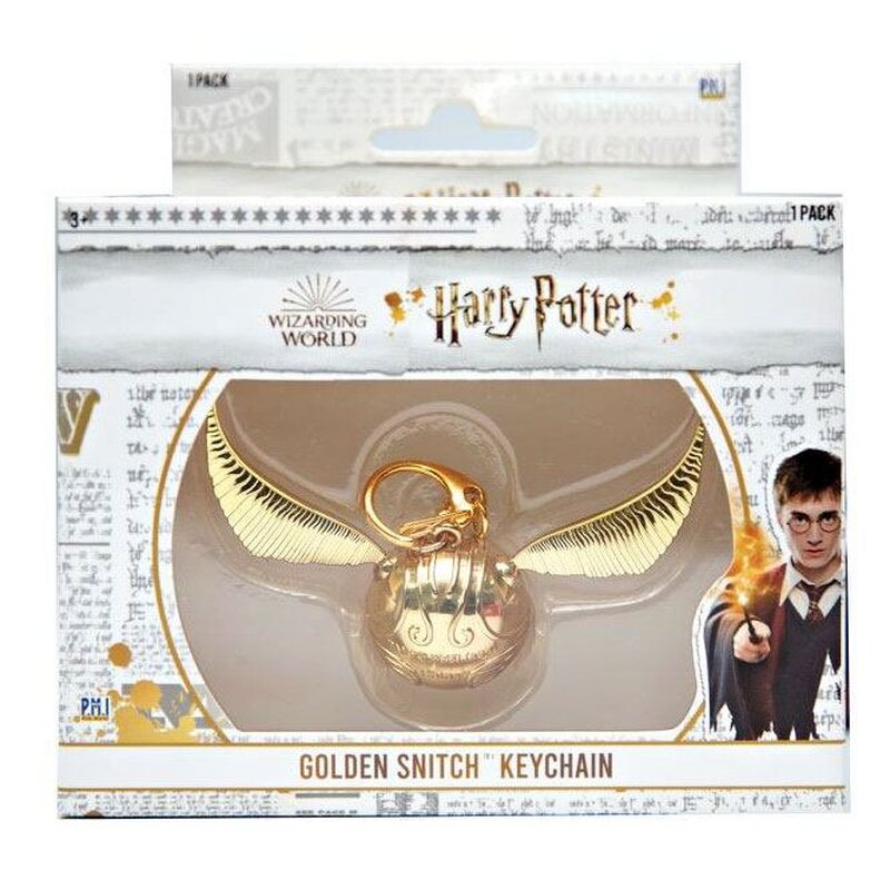 Harry Potter - Goldener Schnatz Schlüsselanhänger aus Metall, Schlüsselanhänger, Accessoires