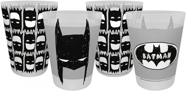 Batman - Trinkbecher 4er Set