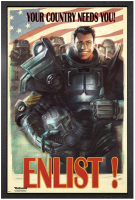 Fallout - Gerahmtes Bild "Enlist"