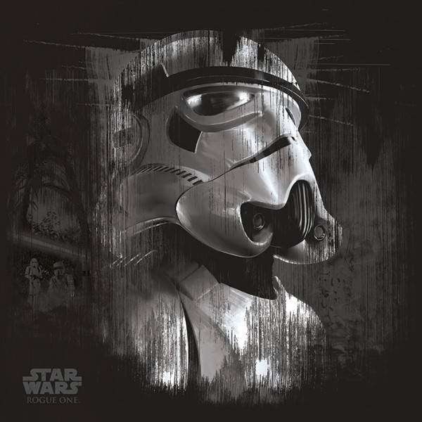 Star Wars Rogue One (Stormtrooper Black) - Kunstdruck auf Leinwand