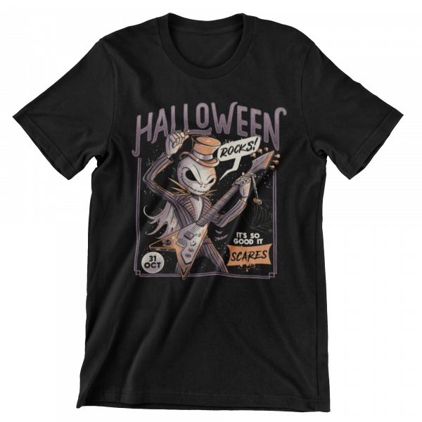 Mach es wie Jack und verleihe dem nächsten Halloween eine besonders rockige Note. Shirt passend zum Filmklassiker aus 100 % Baumwolle.