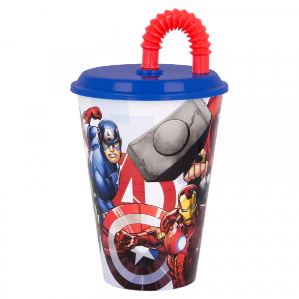 Marvel - Avengers - Trinkbecher mit Strohhalm