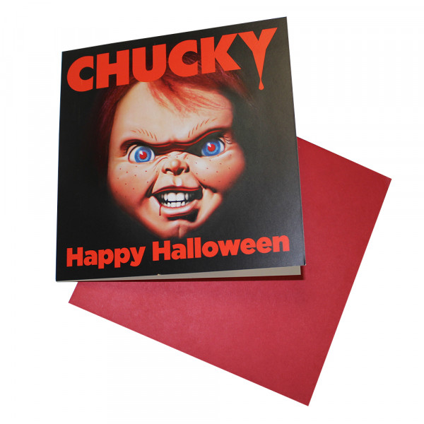 Halloween Grußkarte - Chucky