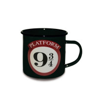 Harry Potter - Emaille Tasse - Plattform 9 3/4 Logo